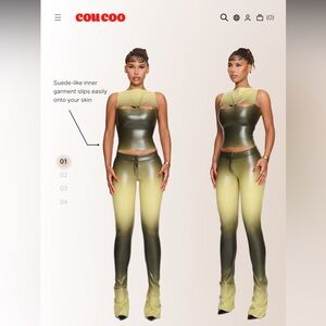 Coucoo Trouser Pant Plantain Skin Green